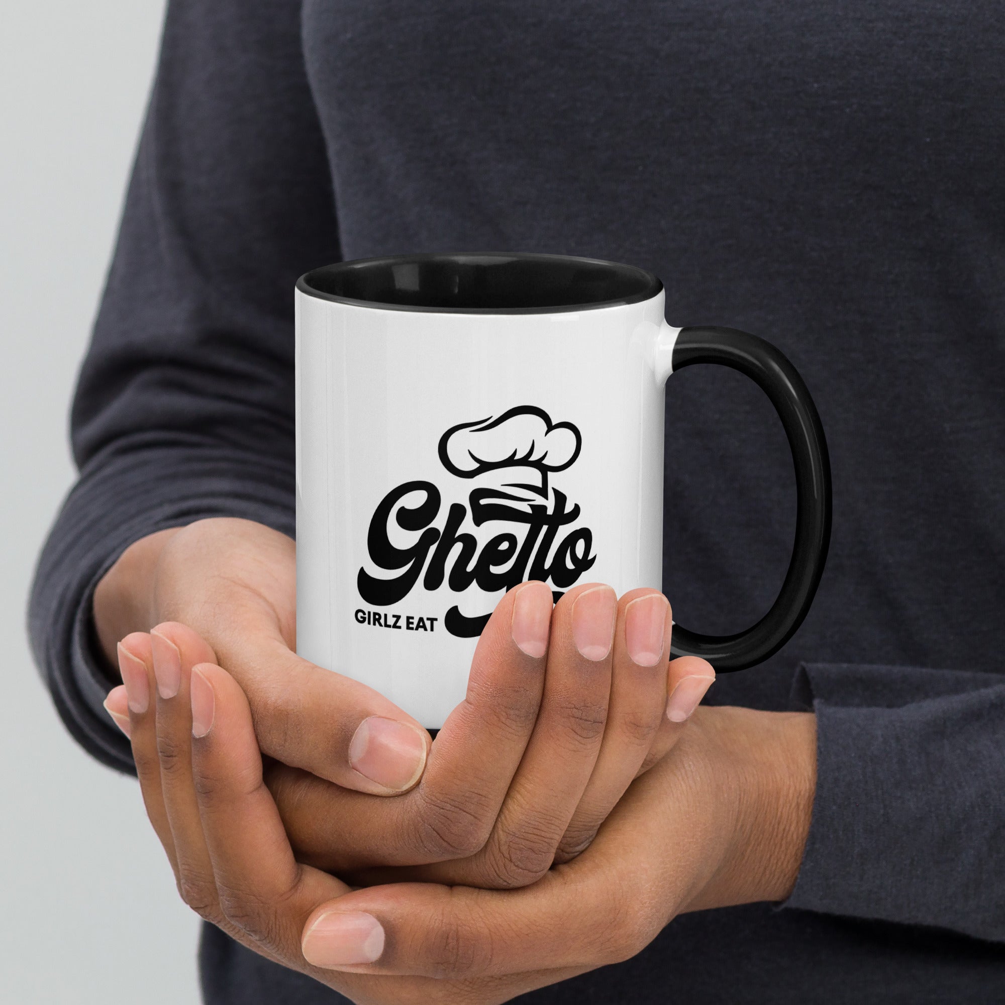 Ghetto Girlz Eat Mug with Color Inside