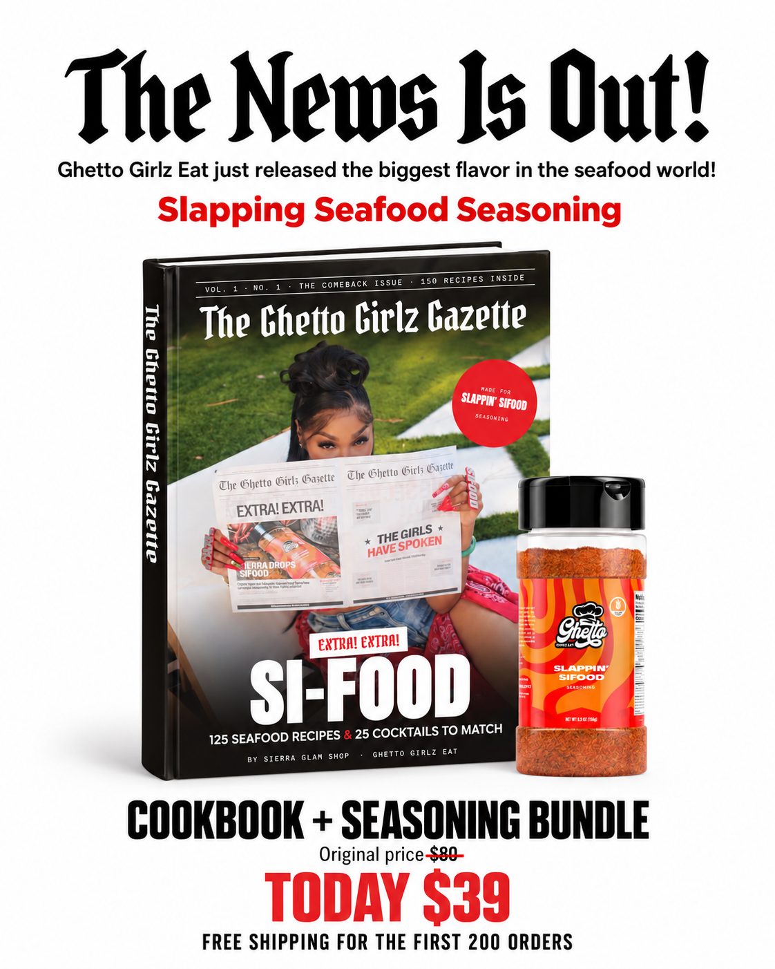 SiFood cookbook and seasoning bundle launch artwork
