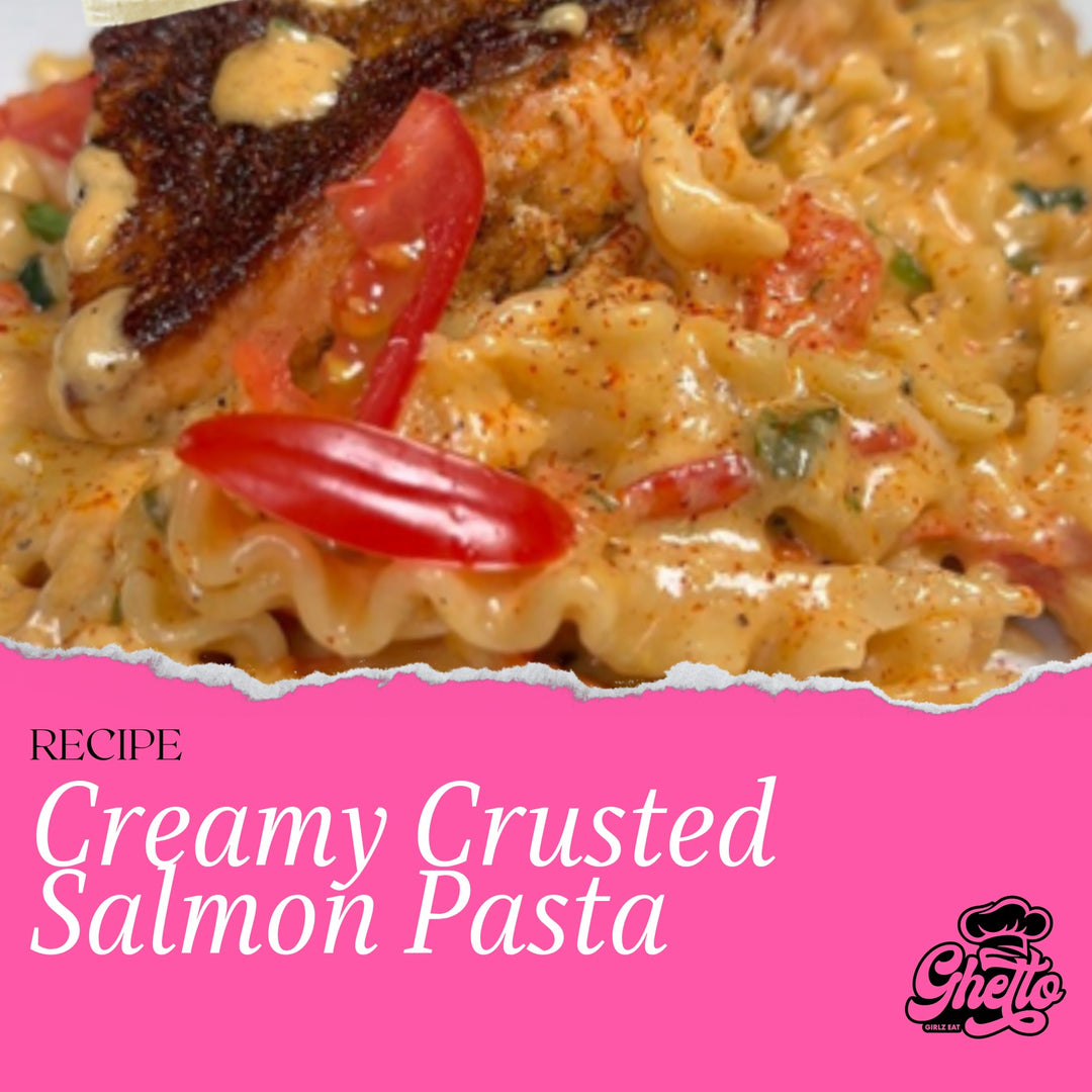 FREE RECIPE: Creamy Crusted Salmon Pasta