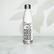 Sippin' Stainless Steel Water Bottle (White)